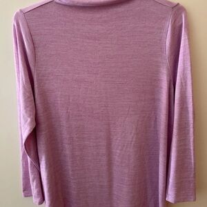 Lands, end, women’s sweater, pastel pink, Thin knit longsleeve, 1X